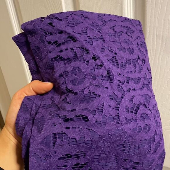 Nine West Purple Lace Dress in Dhalia Size 2 - Picture 4 of 4